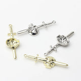 Zinc Alloy Longsword Skull Pendant 10PCS/lot DIY Necklace Jewelry Making