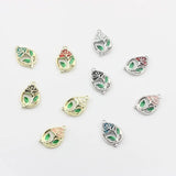 Enamel Flower Rose Charm 10pcs/lot DIY Necklace Making
