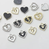Enamel Rose Flower Charms Pendant for DIY Necklace Making