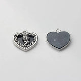 Enamel Rose Flower Charms Pendant for DIY Necklace Making