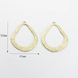 Triangle Bar-Type Hollow Charms Pendant 10pcs/lot DIY Necklace Jewelry Making