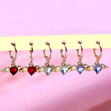 Crystal Heart Wing Charms Jewelry Making Kit DIY Earrings