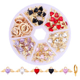 Crystal Heart Wing Charms Jewelry Making Kit DIY Earrings
