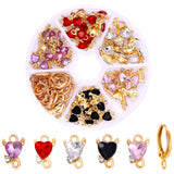 Devil Heart Crystal Charms Jewelry Making Kit