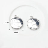 Zinc Alloy Basketball Football Coin Pendant 10PCS/lot DIY Necklace