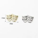 Halloween Style Mask Pendant 10PCS/lot DIY Necklace Jewelry Making