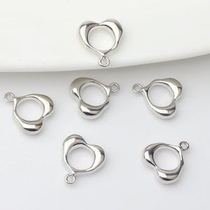 Zinc Alloy Heart Charms Pendant 10PCS/lot DIY Necklace Jewelry Making