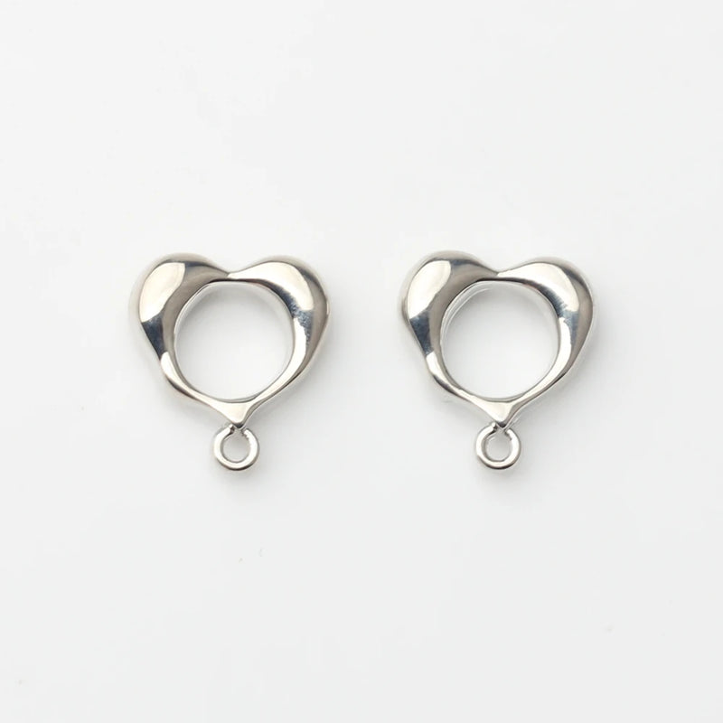 Zinc Alloy Heart Charms Pendant 10PCS/lot DIY Necklace Jewelry Making