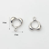 Zinc Alloy Heart Charms Pendant 10PCS/lot DIY Necklace Jewelry Making