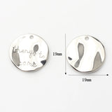 Zinc Alloy Round Coin Charms Pendant 10PCS DIY Necklace Jewelry Making