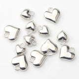 10PCS Zinc Alloy Heart Charms Pendant for DIY Necklace Making