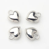 10PCS Zinc Alloy Heart Charms Pendant for DIY Necklace Making