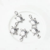 Zinc Alloy Turtle Charms 10pcs for DIY Necklace Making