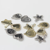 Zinc Alloy Bear Charms 6pcs DIY Necklace Jewelry Making