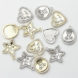 Zinc Alloy Bear Charms 6pcs DIY Necklace Jewelry Making