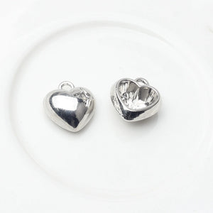 Zinc Alloy Electroplating Charms with Zircon Inlay 6PCS/lot