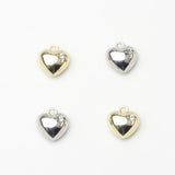 Zinc Alloy Electroplating Charms with Zircon Inlay 6PCS/lot