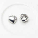 Zinc Alloy Electroplating Charms with Zircon Inlay 6PCS/lot