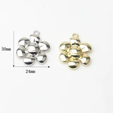 Smiley Face Flower Charms 10PCS/lot DIY Necklace Jewelry Making