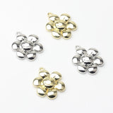 Smiley Face Flower Charms 10PCS/lot DIY Necklace Jewelry Making