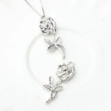 Zinc Alloy Rose Flower Charms 10PCS/Lot DIY Necklace Jewelry Making