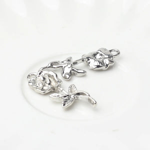 Zinc Alloy Rose Flower Charms 10PCS/Lot DIY Necklace Jewelry Making