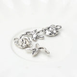 Zinc Alloy Rose Flower Charms 10PCS/Lot DIY Necklace Jewelry Making