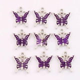 Butterfly Spacer Charm Beads Pendants L1561 24pcs 17x15.2mm