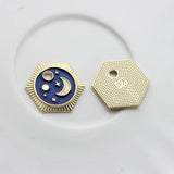 6pcs Star Moon Universe Charms for Jewelry Making