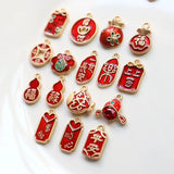 Chinese Character Charms 10pcs/lot, DIY Jewelry Making Accessories