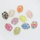 Zinc Alloy Enamel Charms Turtle Leaf Pendant 10pcs/lot DIY Jewelry Making
