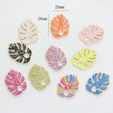Zinc Alloy Enamel Charms Turtle Leaf Pendant 10pcs/lot DIY Jewelry Making