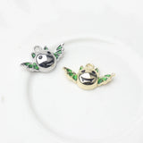 10pcs Zinc Alloy Bat Smiley Face Charms for DIY Jewelry Making