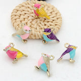 Mini Bird Charms Pendant 10pcs/lot for DIY Necklace Jewelry Making