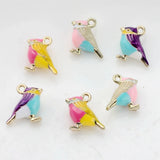 Mini Bird Charms Pendant 10pcs/lot for DIY Necklace Jewelry Making