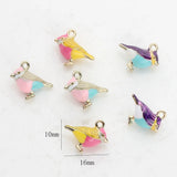 Mini Bird Charms Pendant 10pcs/lot for DIY Necklace Jewelry Making