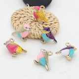 Mini Bird Charms Pendant 10pcs/lot for DIY Necklace Jewelry Making