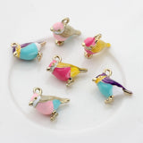Mini Bird Charms Pendant 10pcs/lot for DIY Necklace Jewelry Making