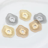Geometry Shape Hollow Charms 35mm 6pcs/lot Earrings DIY Jewelry Making