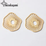 Geometry Shape Hollow Charms 35mm 6pcs/lot Earrings DIY Jewelry Making