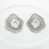 Geometry Shape Hollow Charms 35mm 6pcs/lot Earrings DIY Jewelry Making