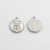 Zinc Alloy Bear Coin Charms Pendant 10pcs/lot DIY Jewelry Earrings Making