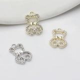 Bear UV Resin Charms 6pcs/lot DIY Jewelry Making