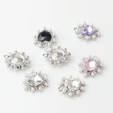 Crystal Heart Charms 6pcs/lot DIY Jewelry Making Accessories