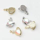 Zinc Alloy Zircon Charms Pendant 6pcs/Lot DIY Earring Jewelry Finding
