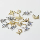 Zinc Alloy Zircon Charms for DIY Necklace Making