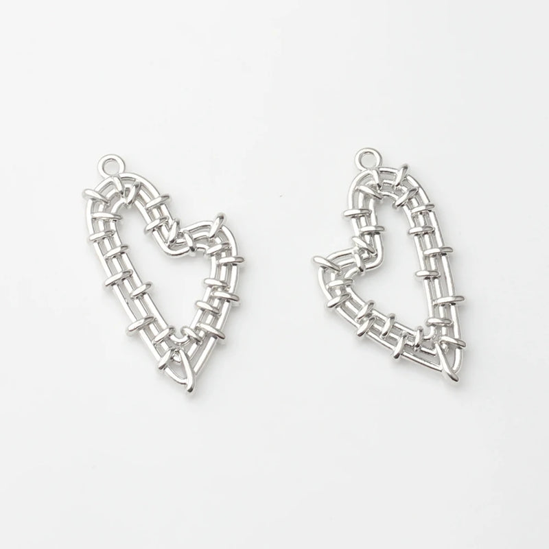 Heart Charms Pendant 10PCS/lot DIY Necklace Jewelry Making