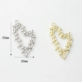 Heart Charms Pendant 10PCS/lot DIY Necklace Jewelry Making