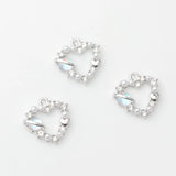 Heart Charms Pendant 6PCS/lot for DIY Necklace Jewelry Making