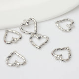 Hollow Heart Charms Pendant 10PCS/lot DIY Necklace Making Jewelry Findings